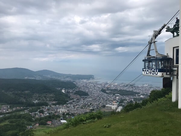 小樽天狗山のロープウェイ