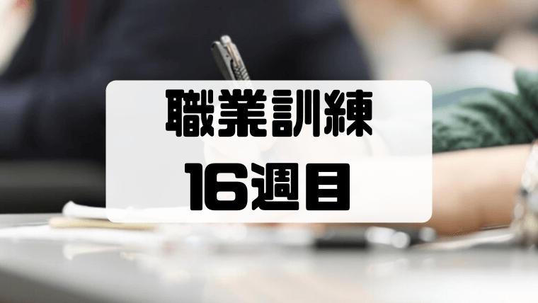 【職業訓練16週目】2回目のキャリアコンサルティングと4回目のテスト