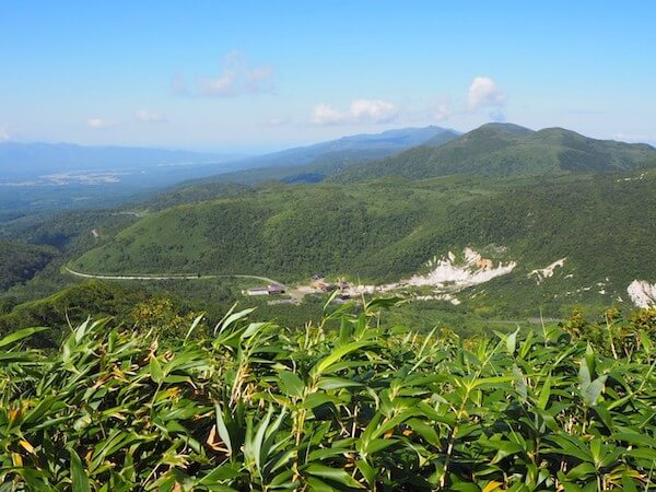 ニセコアンヌプリの登山道からの景色