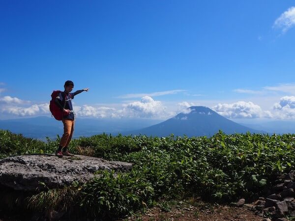 ニセコアンヌプリの山頂からの羊蹄山